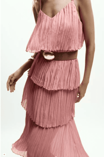 VESTIDO SATÉN LARGO