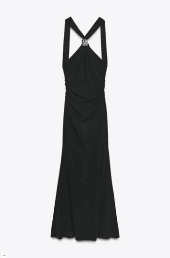 VESTIDO PUNTO ASIMÉTRICO